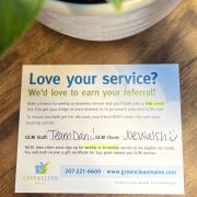 New client referral card
